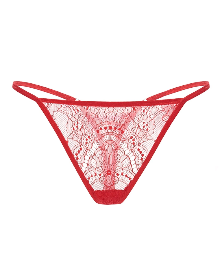 MORE is LOVE  Petra - Red Valentine Thong - Lingerie