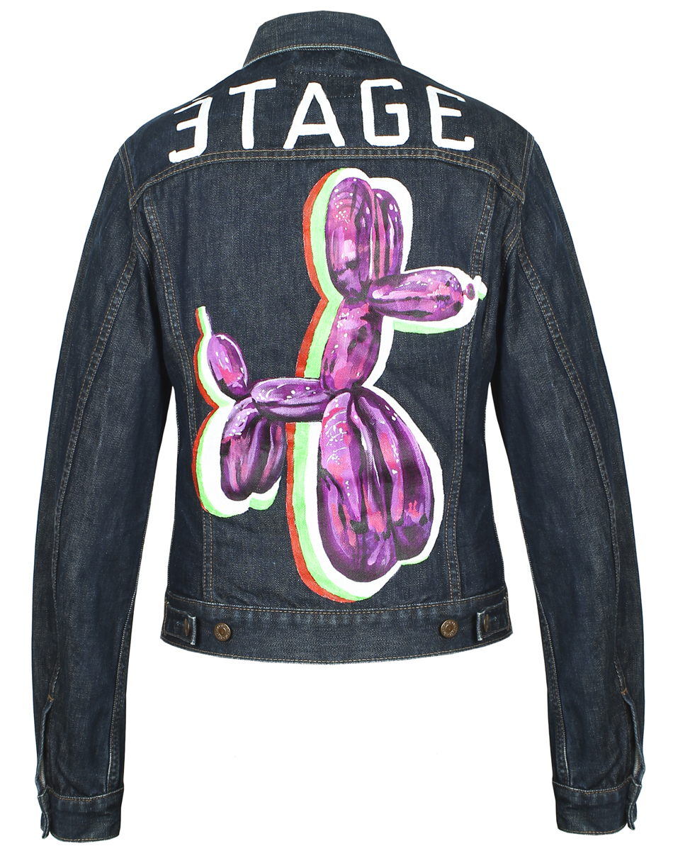 Etage x J EE - Jeff Koons Denim Jacket - Jackets | MORE is LOVE