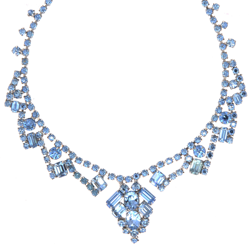 Vintage Blue Diamond Necklace Necklaces MORE is LOVE