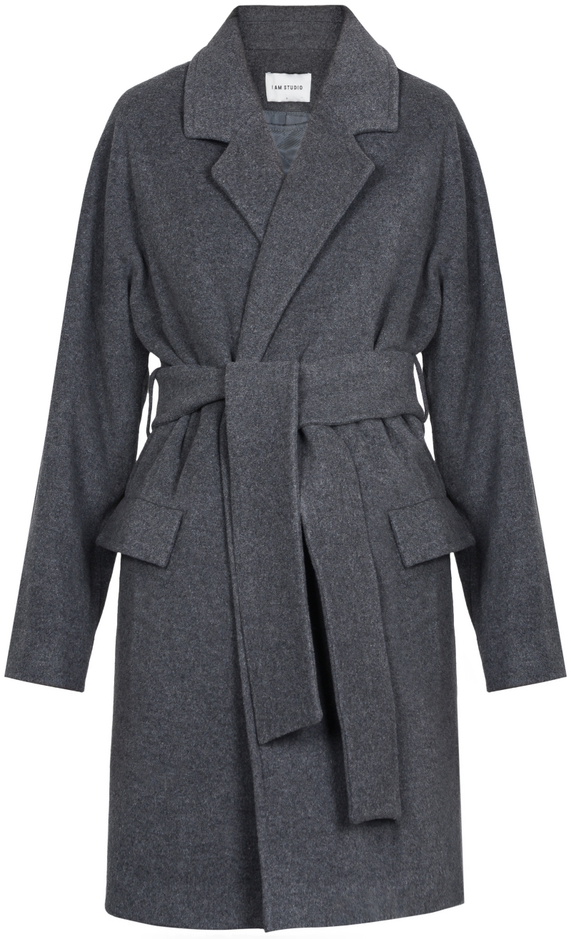 more is love | i am studio - grey coat - coats